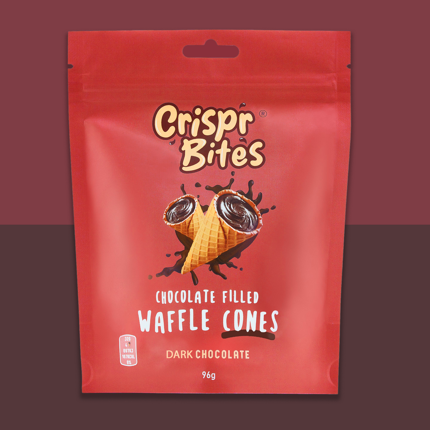 Crispr Bites Chocolate – 10 × 100g Bags (Wholesale Display Case)